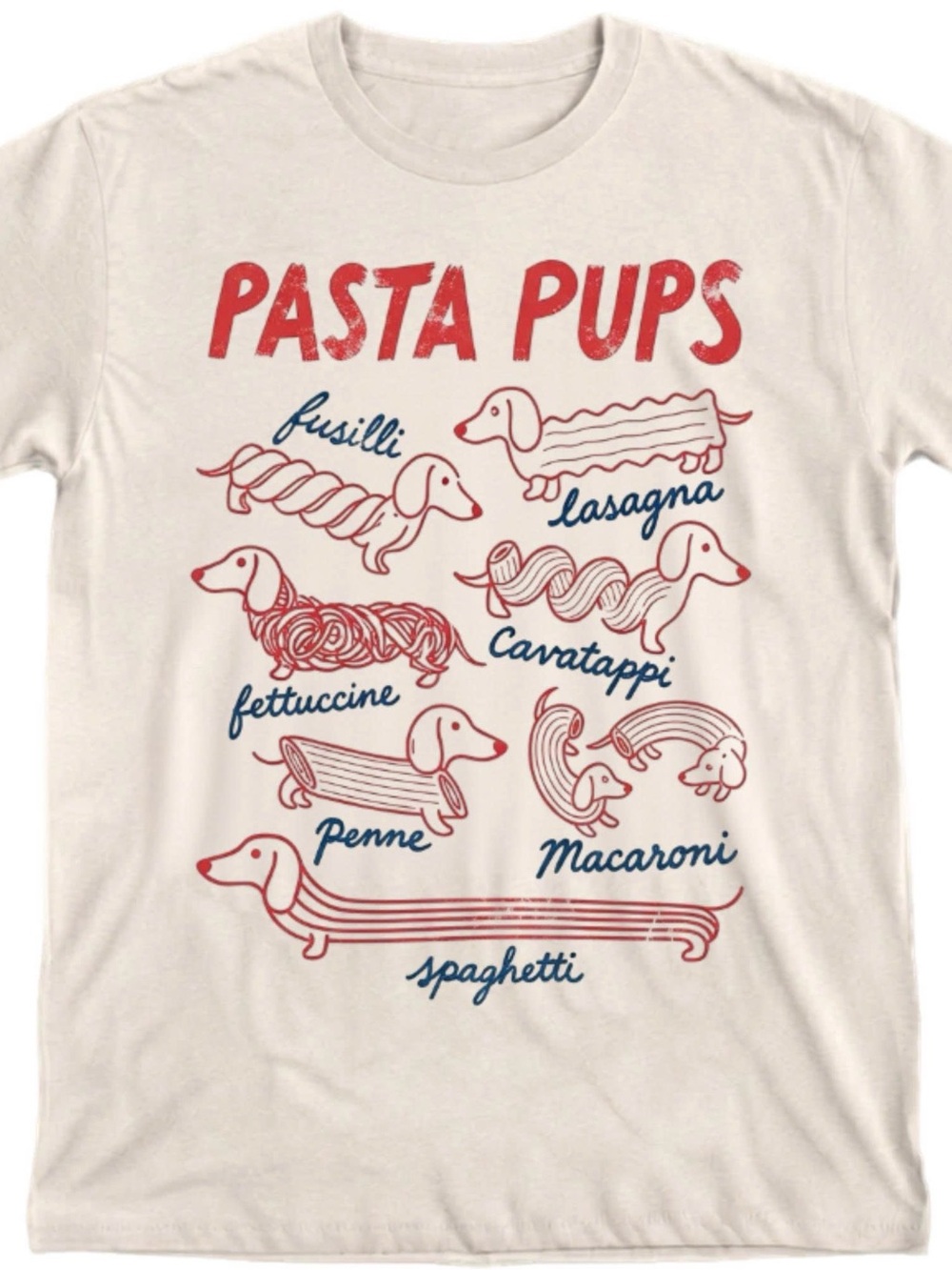 Pasta Pups Funny Dachshund Shirt
